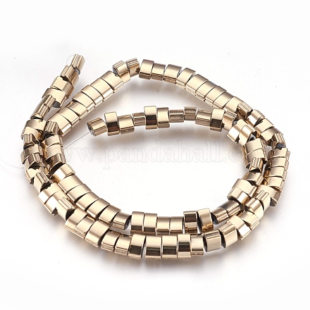 Electroplate Non-magnetic Synthetic Hematite Bead Strands G-I208-16-F-1