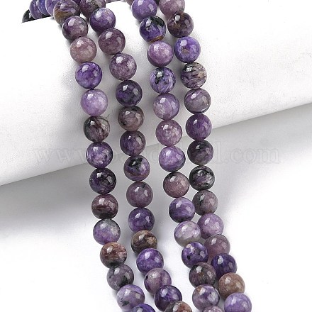 Естественно чароитовыми бисер пряди&nbsp;G-C270-O02-04-1