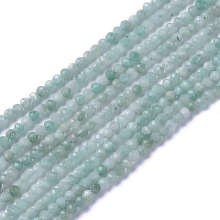Chapelets de perles en amazonite naturelle G-F596-01-4mm-1