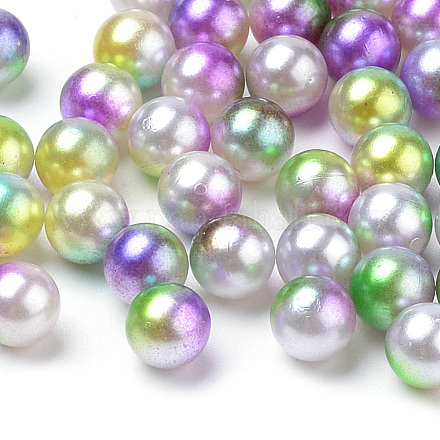 Perles en acrylique de perle d'imitation MACR-Q222-02A-6mm-1
