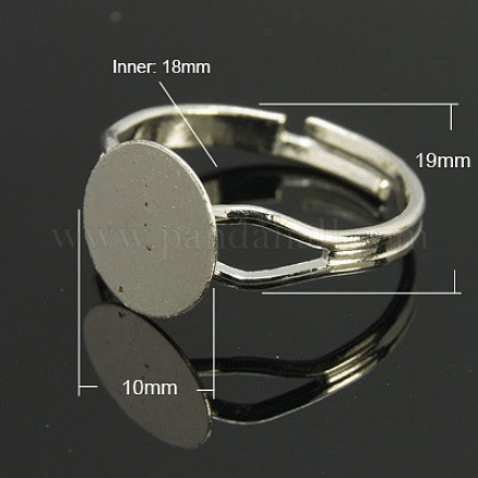 Компоненты латунные кольца X-KK-C3044-10mm-N-NF-1