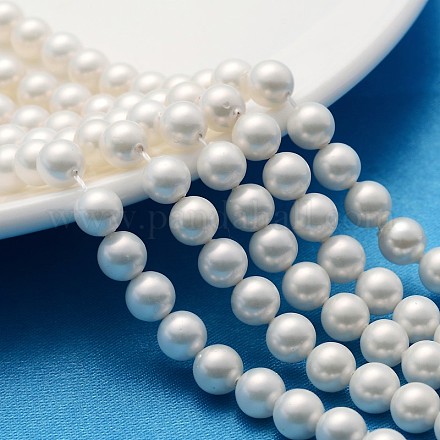 Guscio lucido perle tonde perla fili X-SP6MM701-1