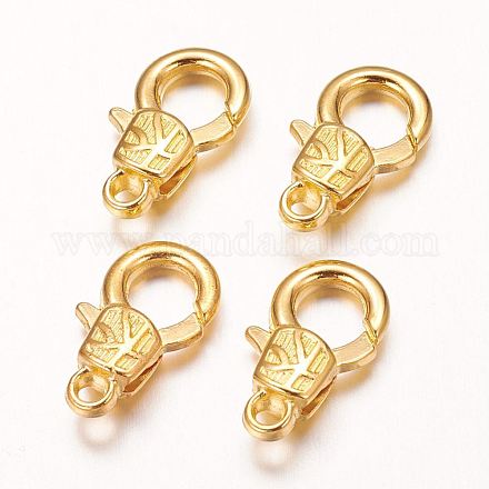 Alloy Lobster Claw Clasps X-PALLOY-G064-G-1