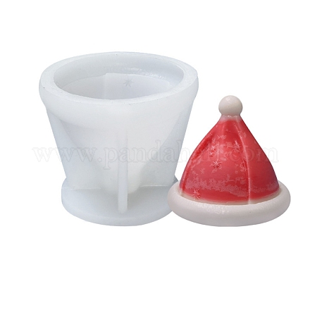Stampi in silicone per candele fai da te con cappello di Natale 3d CAND-B002-08-1