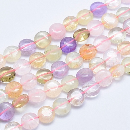 Chapelets de perles de quartz naturel G-E446-16-10mm-1