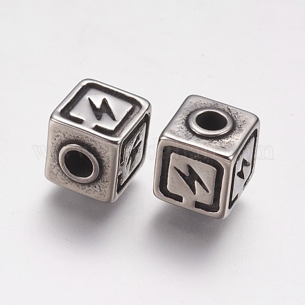 304 Stainless Steel Beads STAS-K171-38AS-8x9mm-1