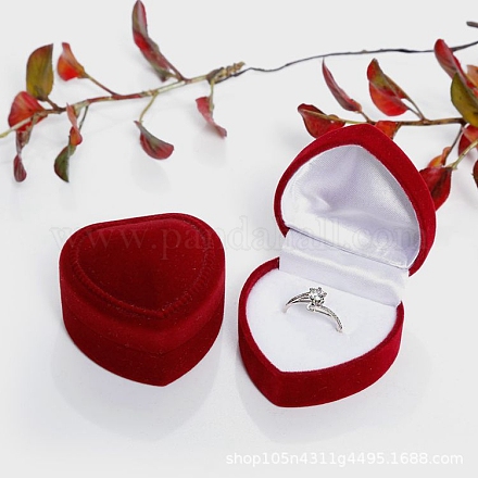 Scatole porta anelli in velluto per San Valentino PW-WG79222-08-1