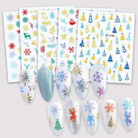 Рождественские тематические наклейки для ногтей MRMJ-N033-02-1