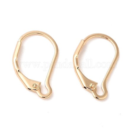 Brass Leverback Earring Findings KK-Q770-11G-1