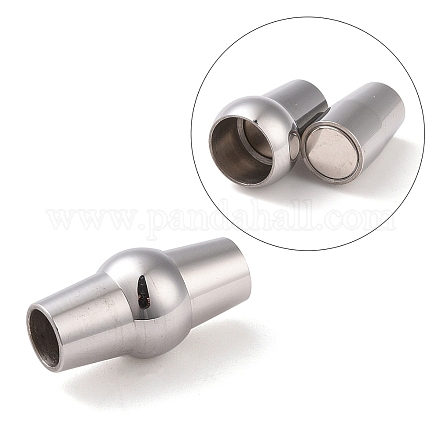 304 Stainless Steel Magnetic Clasps X-STAS-K006-09C-4mm-1