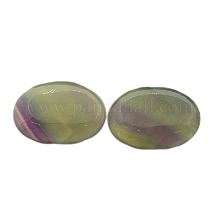Natural Fluorite Cabochons G-I065-30x22mm-1