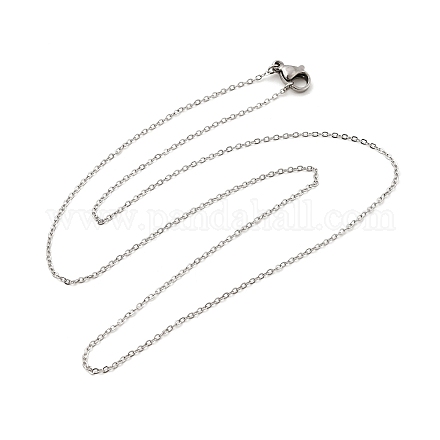 Ожерелья из цепочек из нержавеющей стали толщиной 1.5 мм NJEW-XCP0001-49-1