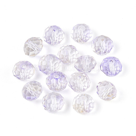 Выпечка расписные прозрачные стеклянные бусины X1-GLAA-N011-10mm-06-1