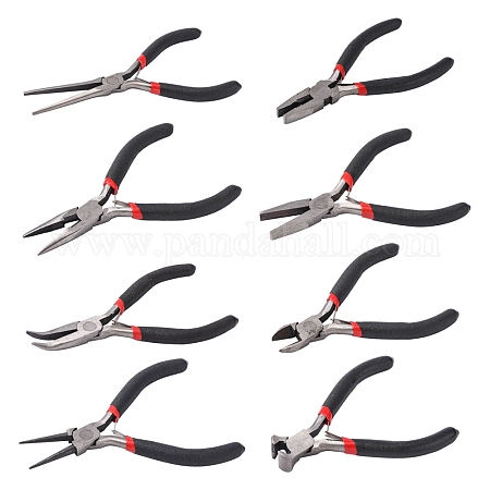 China Factory Carbon Steel Jewelry Pliers, Mini Needle Nose Pliers,  Polishing, 130mm 130mm in bulk online 