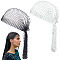 2Pcs 2 Colors Mesh Rhinestone Fishnet Headband Glitter Headscarfs, Mixed Color, 440mm, 1pc/color