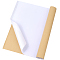 1Pc Flocking Cloth Self-adhesive Fabric, for Jewelry Drawer Craft Fabric and Craft Making, Rectangle, White, 1540x400x1mm