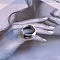 Resin Finger Rings for Women, Ink Painting, Ring, Inner Diameter: 17mm