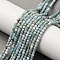Natural Larimar Beads Strands, Faceted Table Cut Cube Beads, 2~2.5x2~2.5x2~2.5mm, Hole: 0.5mm, about 173pcs/strand, 15.43''(39.2cm)