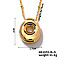 Simple and Stylish Brass Letter Pendant Satellite Chain Necklaces for Women Men, Golden, Letter O, 16.14 inch(41cm)