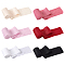6 Rolls 6 Colors Polyester Ribbons, Raw Edges, Mixed Color, 2 inch(50mm), about 3 yards/roll, 1 roll/color