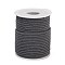 Nylon Threads, Milan Cords/Twisted Cords, Gray, 3mm, about 21.87 yards(20m)/roll