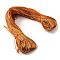 Laser PU Leather Cord, for DIY Jewelry Making, Chocolate, 2mm, about 98~100m/Bundle
