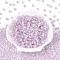 Inside Colours Transparent Glass Seed Beads, Rondelle, Plum, 6x4mm, Hole: 2mm, about 2000pcs/450g