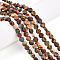 Natural Picasso Jasper/Polychrome Jasper Beads Strands, Flat Round, 5.5~6.5x2.5~3mm, Hole: 0.7mm, about 62~68pcs/strand, 14.96~15.16 inch(38~38.5cm)