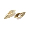Brass Bead, Lead Free & Cadmium Free, Skew Rhombus, Real 24K Gold Plated, 10.5x4.5x2.5mm, Hole: 7x3mm