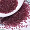 MIYUKI Delica Beads, Cylinder, Japanese Seed Beads, 11/0, (DB0282) Cranberry Lined Light Topaz Luster, 1.3x1.6mm, Hole: 0.8mm, about 2000pcs/10g