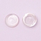 Czech Glass Cabochons, Half Round/Dome, Lavender Blush, 10x5.5mm