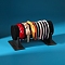 Velvet Hair Bands Display Rack, Black, 30.5x11.3x16cm