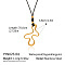 Adjustable 304 Stainless Steel Pendant Black Rope Necklaces for Women, Golden, Nuggets, 27.56 inch(70cm)