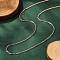 Brass Cable Chain Necklaces Making, with Lobster Claw Clasp, Rose Gold, 17.52x0.06 inch(44.5x0.14cm)