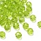 Imitation Austrian Crystal Beads, Grade AAA, K9 Glass, Faceted(32 Facets), Round, Yellow Green, 8mm, Hole: 0.9~1.4mm