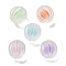 Frosted Transparent Acrylic Beads, Bead in Bead, Pumpkin, Mixed Color, 14.5~15.5x16mm, Hole: 2mm, about 246pcs/500g