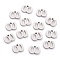 Non-Tarnish 304 Stainless Steel Pendants, Matte Style, Greek Alphabet, Stainless Steel Color, Letter.W, Letter.W: 7.5x10x1.5mm, Hole: 1.5mm