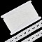 15 Yards Cotton Embroidery Flower Lace Ribbons, White, 1-3/8 inch(35mm)