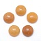 Natural Yellow Aventurine Cabochons, Half Round, 8x3.5~4mm