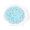 Transparent Spray Painted Glass Beads, Cone, AB Color Plated, Faceted,, Cyan, 4~4.5x3.5mm, Hole: 1.4~1.6mm, about 153pcs/10g