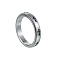 Cross 304 Stainless Steel Rotating Finger Ring, Fidget Spinner Ring for Calming Worry Meditation, Stainless Steel Color, US Size 9(18.9mm)