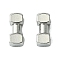 Non-Tarnish 304 Stainless Steel Findings, Dumbbell, Stainless Steel Color, 7x3x3mm