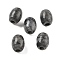 Natural Larvikite European Beads, Large Hole Beads, Barrel, 15~17x12~13.5mm, Hole: 4.5~5mm