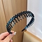Plastic Crown Hair Comb, Birthday Party Supplies, Hair Accessories for Women Girls, Blue, 120mm