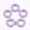 Painted Wooden Linking Rings, Ring, Lilac, 24.5x6mm, Hole: 12mm