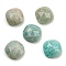 Natural Amazonite Cabochons, Faceted Square, 8x8x4mm