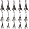 60Pcs 3 Style Tibetan Style Alloy Pendants, Eiffel Tower, Cadmium Free & Lead Free, Antique Silver, 16~26x7~13x7~13mm, Hole: 1~1.6mm, 20pcs/style
