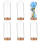 Glass Dome Cover, Decorative Display Case, with Cork Bottle Stoppers, Mixed Color, 47x120mm