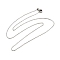1.5MM Stainless Steel Cable Chain Necklaces, Non-Tarnish, Stainless Steel Color, 17.80 inch(45.2cm)