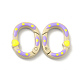 Spray Painted Alloy Spring Gate Rings FIND-A027-02-2